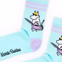Nordic Buddies Snorkmaiden Women's Retro Socks - Mint and Lilac