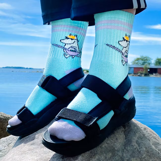 Nordic Buddies Snorkmaiden Women's Retro Socks - Mint and Lilac