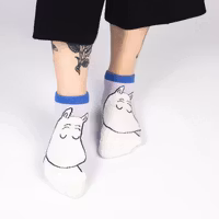Nordic Buddies Moomintroll Women's Ankle Socks - Lilac, Purple and White
