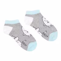 Nordic Buddies Moomintroll Women's Ankle Socks - Grey, Blue and White