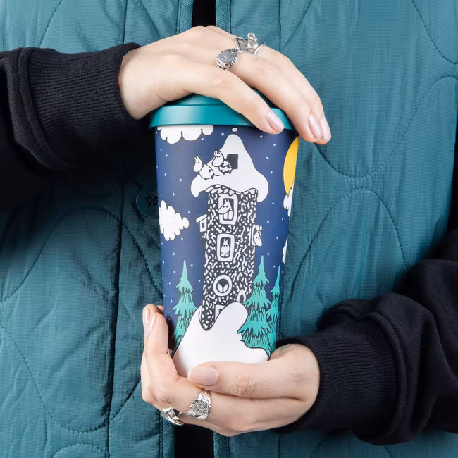 Nordic Buddies Mumin Winterland Becher zum Mitnehmen - 450 ml