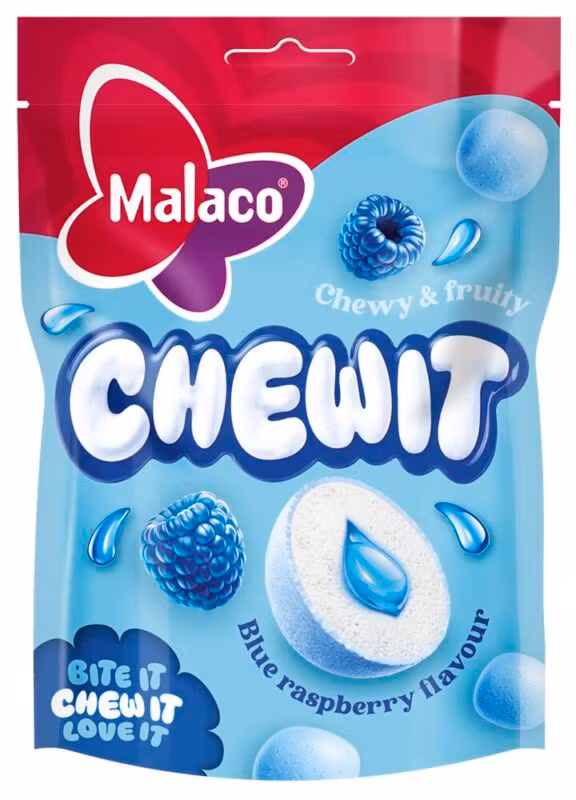 Malaco Chewit Blue Raspberry - 115g