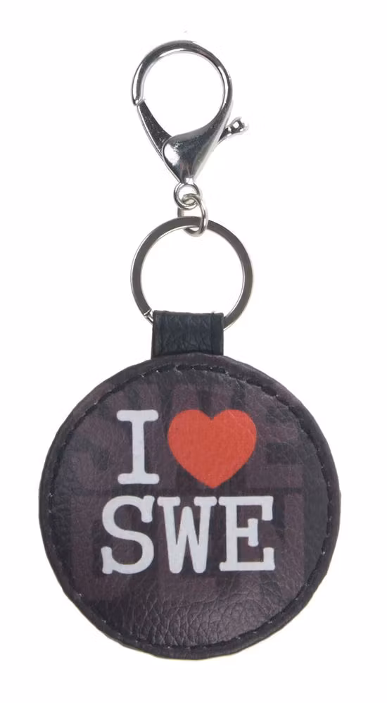 Robin Ruth leatherette Key Holder - I Love Sweden