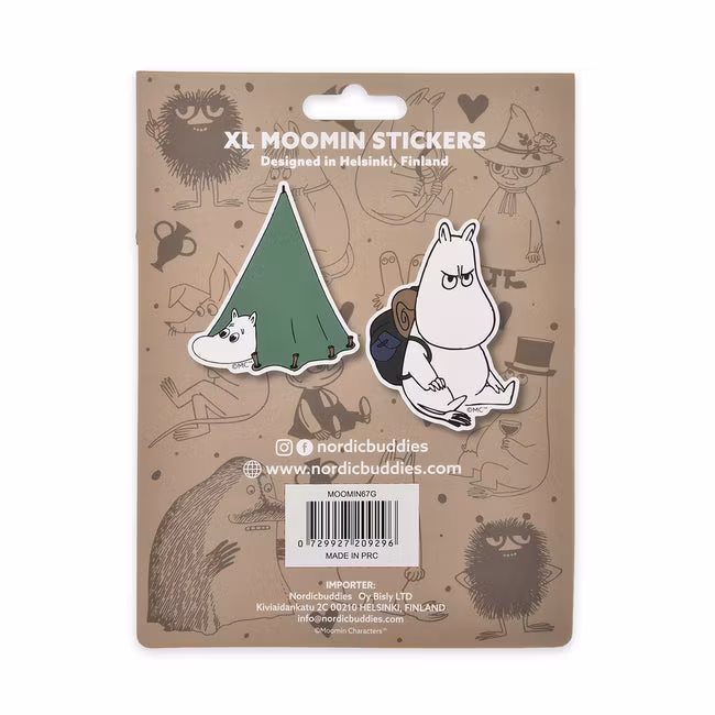 Nordic Buddies Moomintroll Adventure XL-Sticker Combo