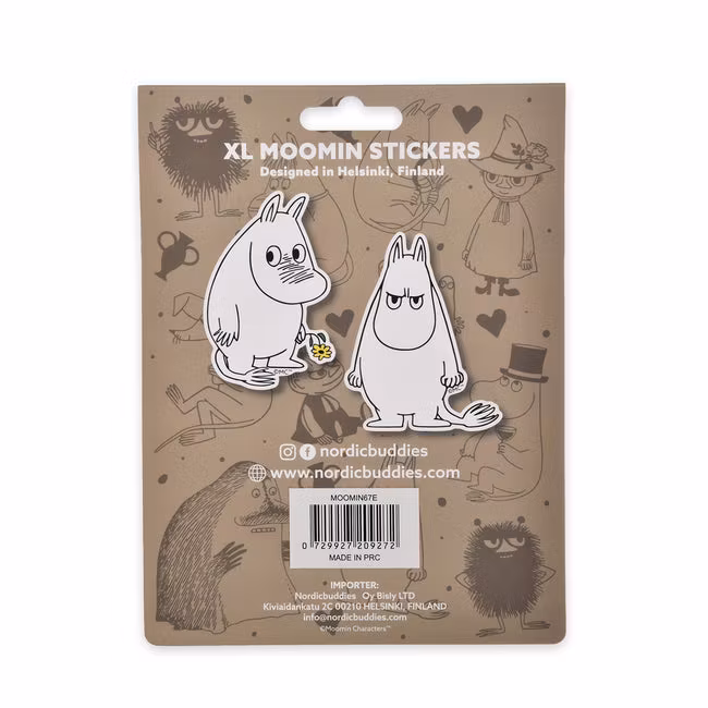 Nordic Buddies Moomintroll XL-Sticker Combo