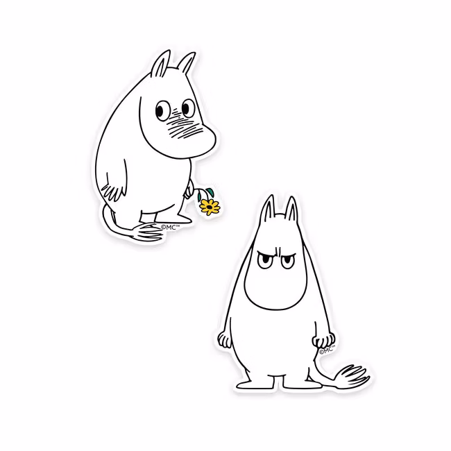 Nordic Buddies Moomintroll XL-Sticker Combo