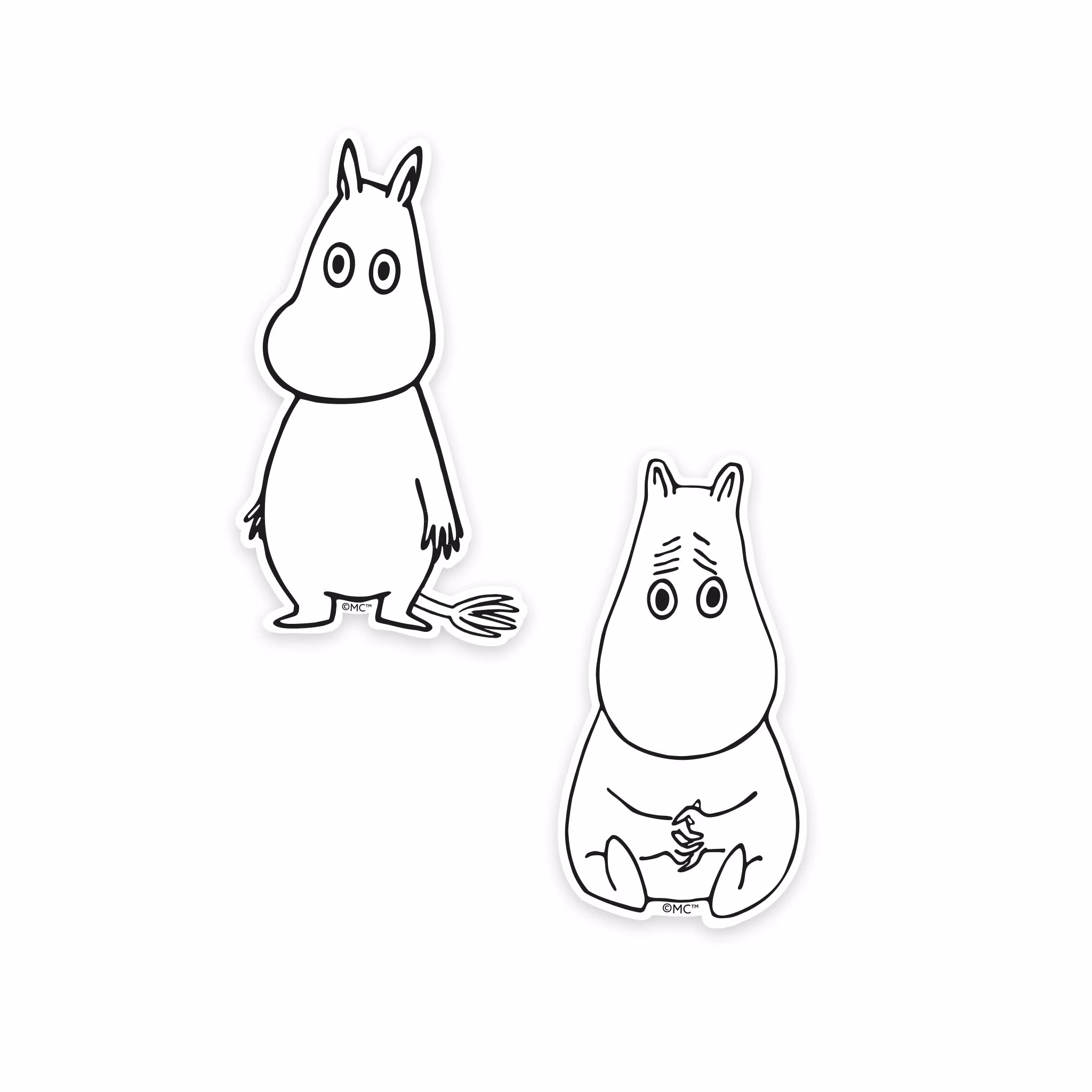 Nordic Buddies Moomintroll XL-Sticker Combo