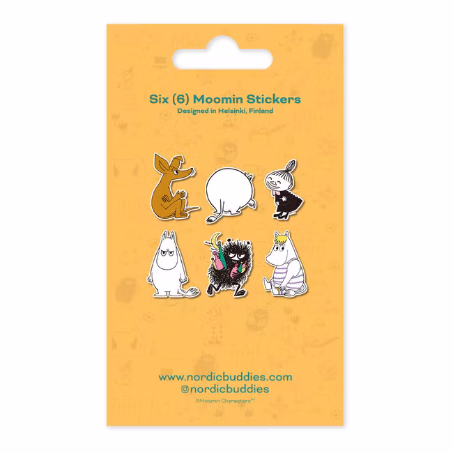 Nordic Buddies Sticker Combo Moomin Characters (6pcs)
