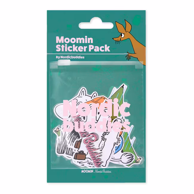 Ensemble d'autocollants Nordic Buddies Aventure Moomin (6 pièces)