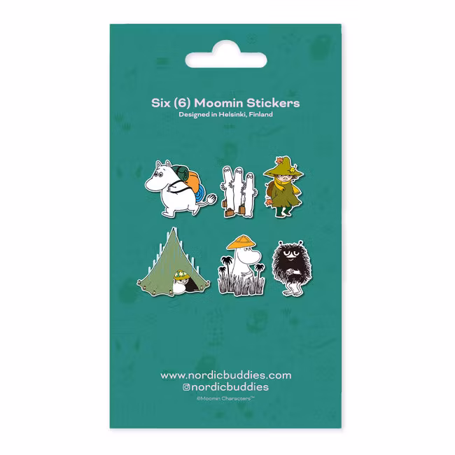 Ensemble d'autocollants Nordic Buddies Aventure Moomin (6 pièces)