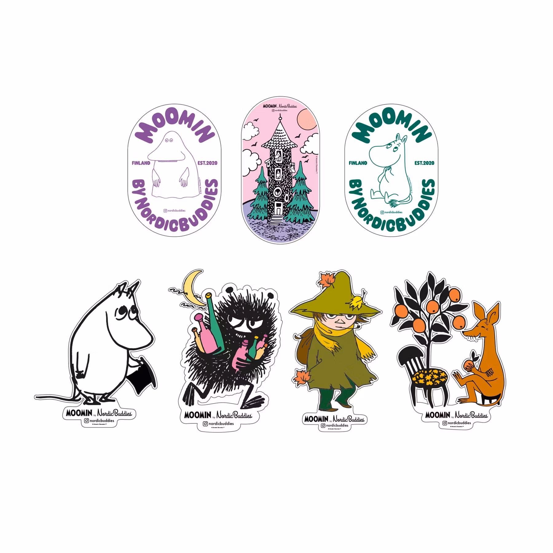Nordic Buddies Moomin Sticker Combo #2