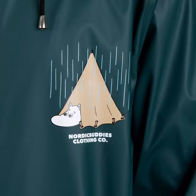 Nordic Buddies Moomin Adventure Rain Jacket - Green