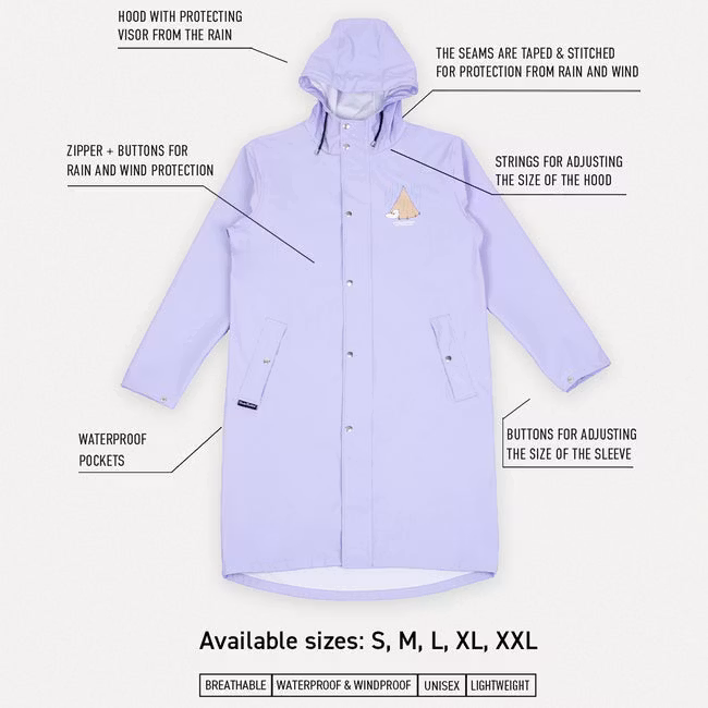 Nordic Buddies Moomin Adventure Rain Jacket - Green