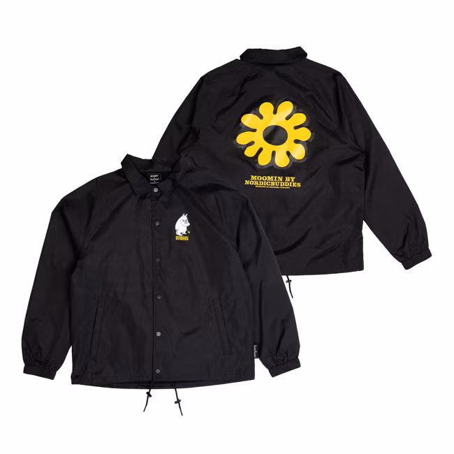 Nordic Buddies Moomintroll's Flower Coach Jacket - Black