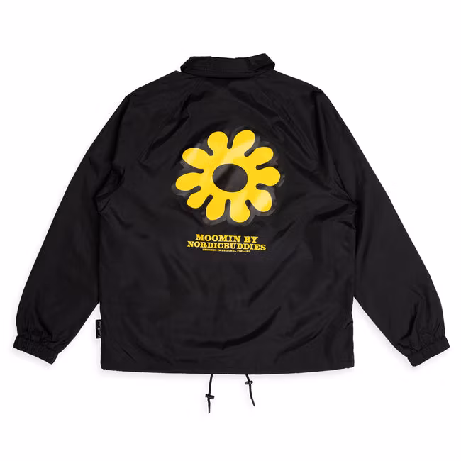 Nordic Buddies Moomintroll's Flower Coach Jacket - Black