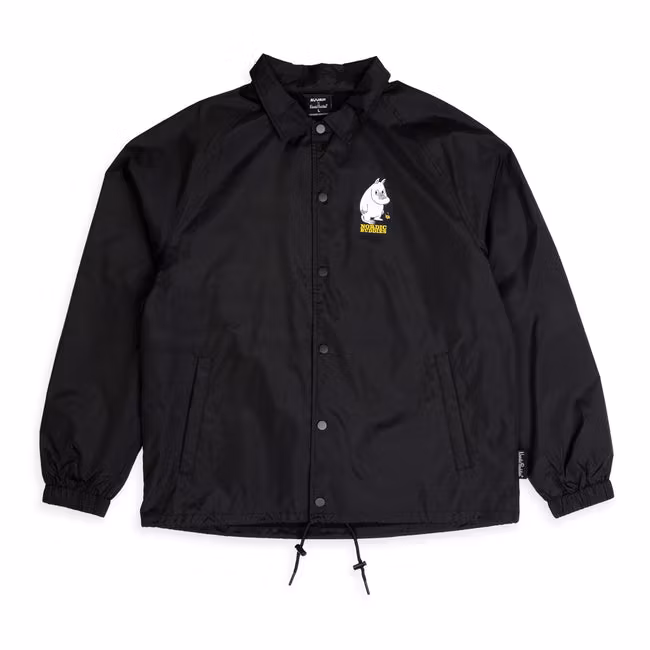 Nordic Buddies Moomintroll's Flower Coach Jacket - Black