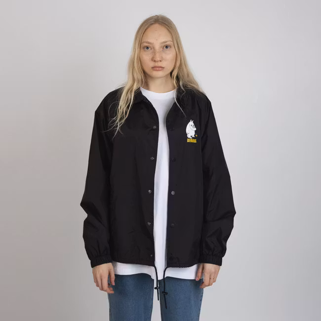 Nordic Buddies Moomintroll's Flower Coach Jacket - Black