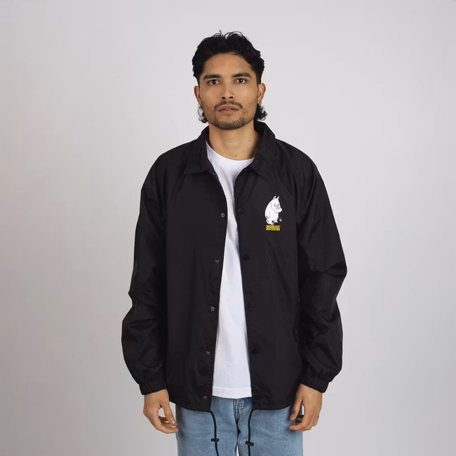 Nordic Buddies Moomintroll's Flower Coach Jacket - Black