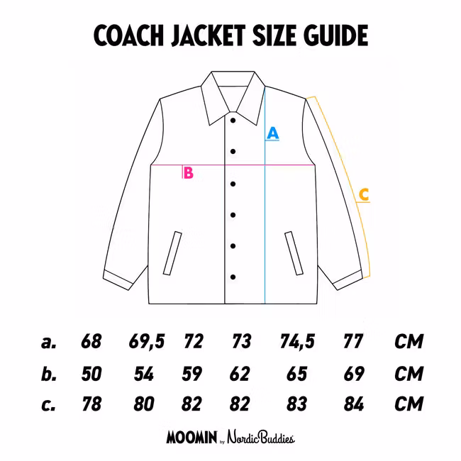 Nordic Buddies Moomintroll's Flower Coach Jacket - Black