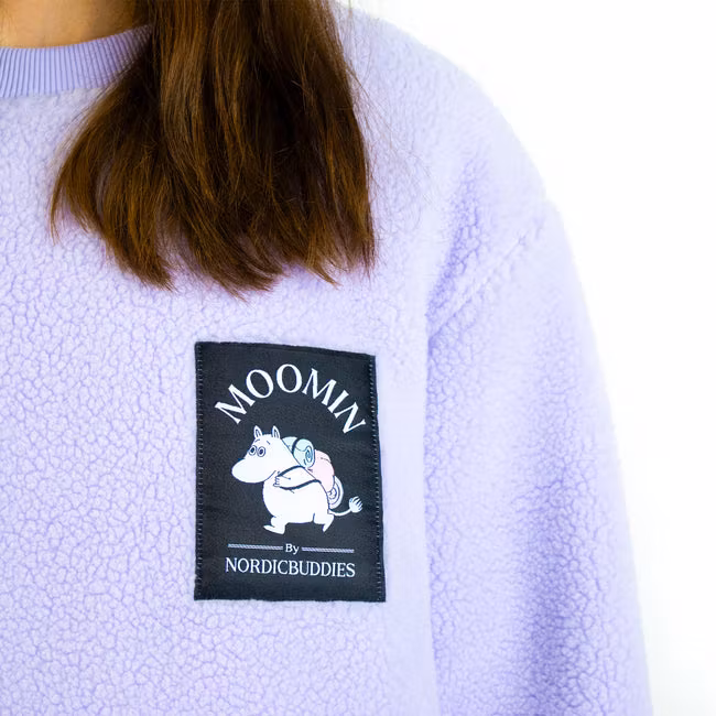 NordicBuddies Moomintroll Adventure Fleece - Lilac/White