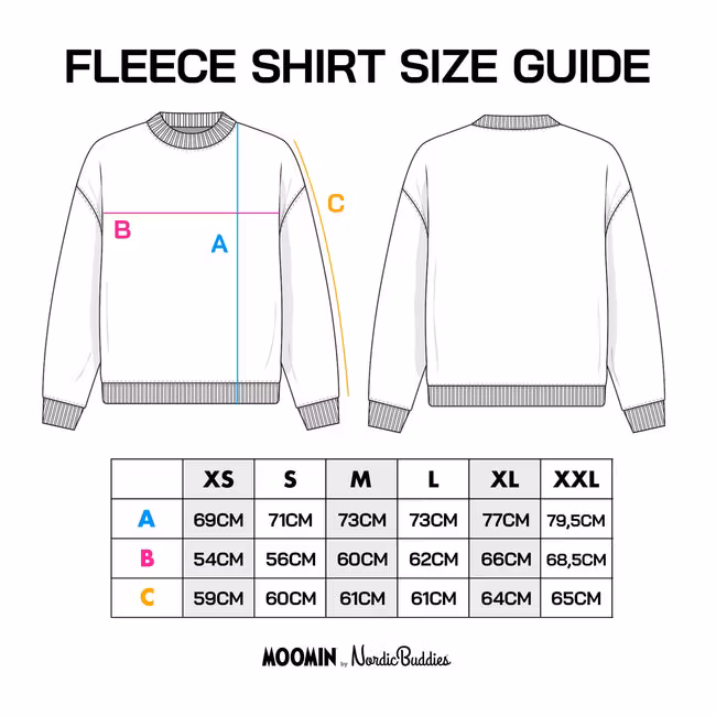 NordicBuddies Moomintroll Adventure Fleece - Lilac/White