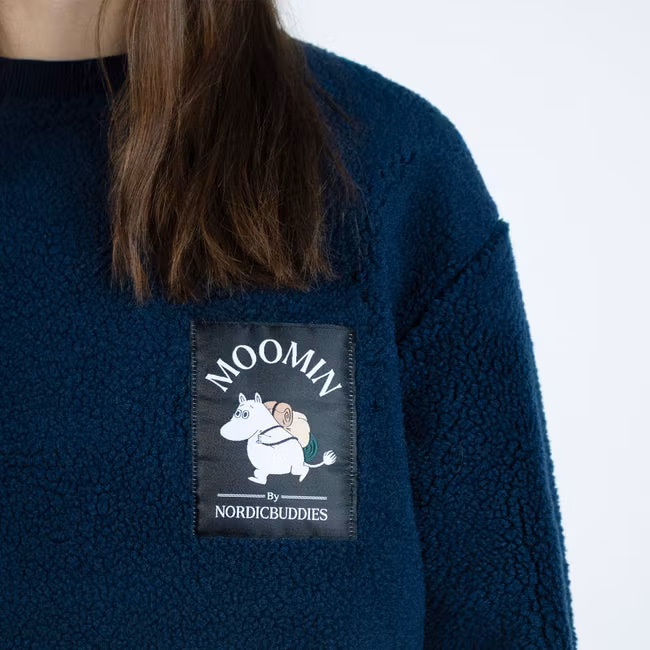 NordicBuddies Moomintroll Adventure Fleece - Navy/White