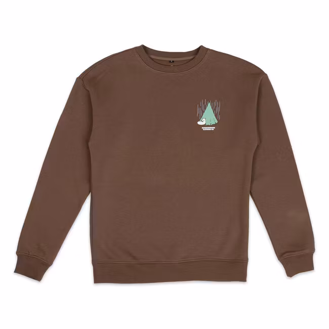 NordicBuddies Moomintroll Camping Crewneck College Unisex - Brown