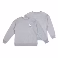 NordicBuddies Moomintroll's Flower Crewneck College Unisex - Grey