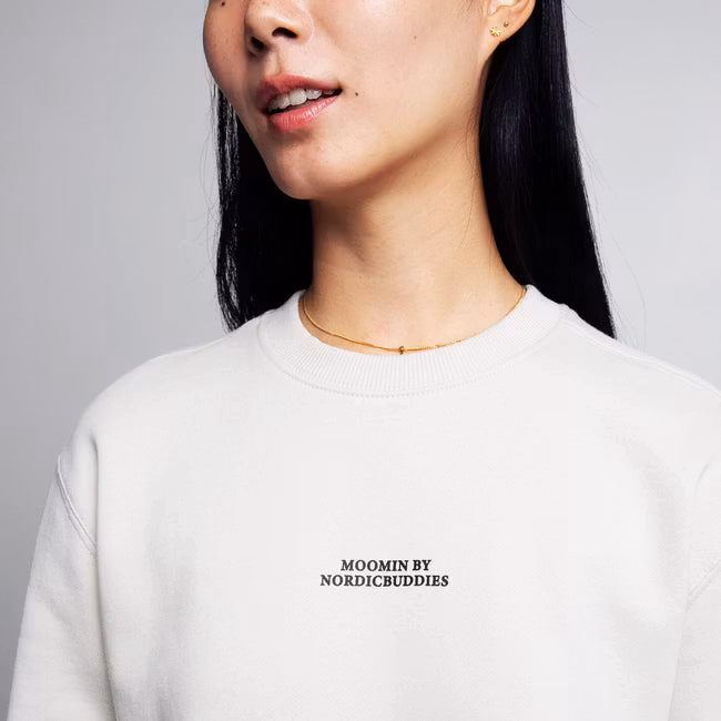NordicBuddies Crewneck College Moomintroll - Offwhite