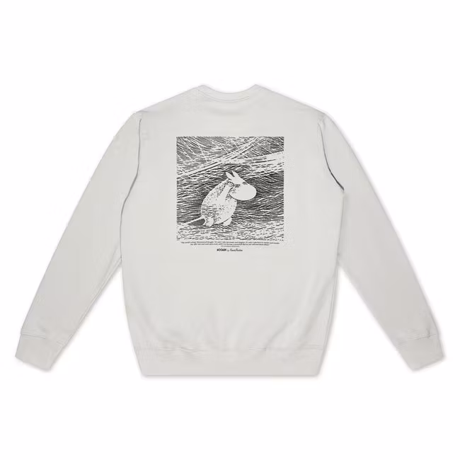 NordicBuddies Crewneck College Moomintroll - Offwhite