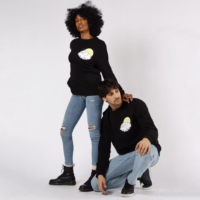 NordicBuddies Organic Premium College Moominpappa - Noir