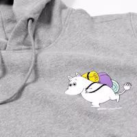 NordicBuddies Organic Premium Hoodie Moomintroll - Grey