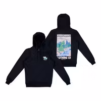 NordicBuddies Snufkin Adventure Hoodie Unisex - Black