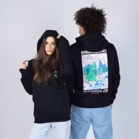 NordicBuddies Snufkin Adventure Hoodie Unisex - Black