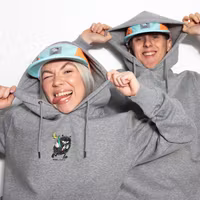 NordicBuddies Premium Cotton Hoodie Stinky - Grey