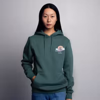 NordicBuddies Organic Premium Hoodie Moominhouse - Green