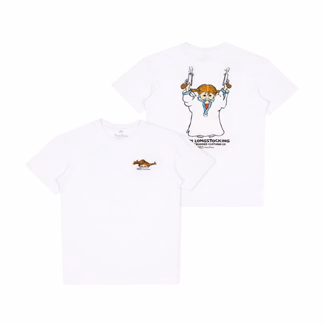 NordicBuddies Pippi And The Bang T-Shirt, White