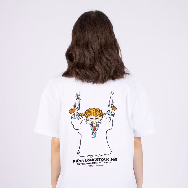 NordicBuddies Pippi And The Bang T-Shirt, White