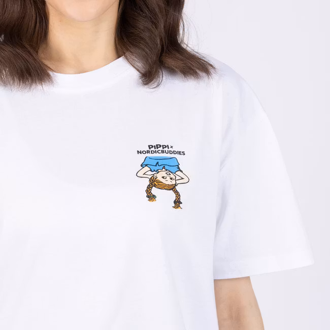 NordicBuddies Pippi In The Tree T-Shirt, White