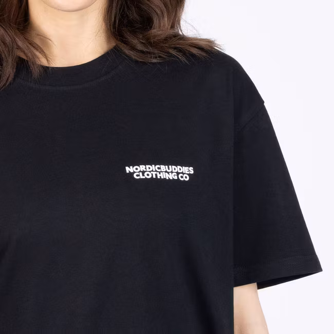 NordicBuddies Pippi And The Tiger T-Shirt, Black