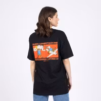 NordicBuddies Pippi Wrestling T-Shirt, Black