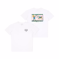 NordicBuddies Pippi Wrestling T-Shirt, White