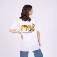 NordicBuddies Pippi And The Tiger T-Shirt, White