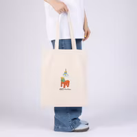 NordicBuddies Pippi Tote Bag, Natural White