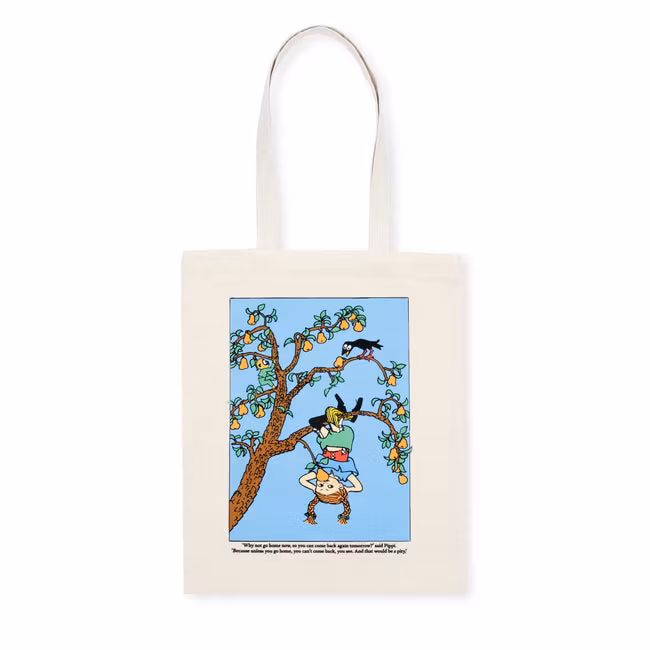 NordicBuddies Pippi Tote Bag, Natural White