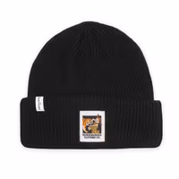 NordicBuddies Pippi and Tiger Beanie, Black