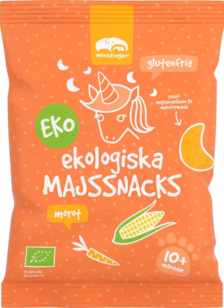 Minstingen Corn Snacks Carrot - 20 grams