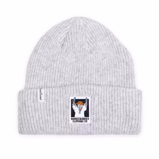 NordicBuddies Pippi and the Bang Beanie, Melange Grey