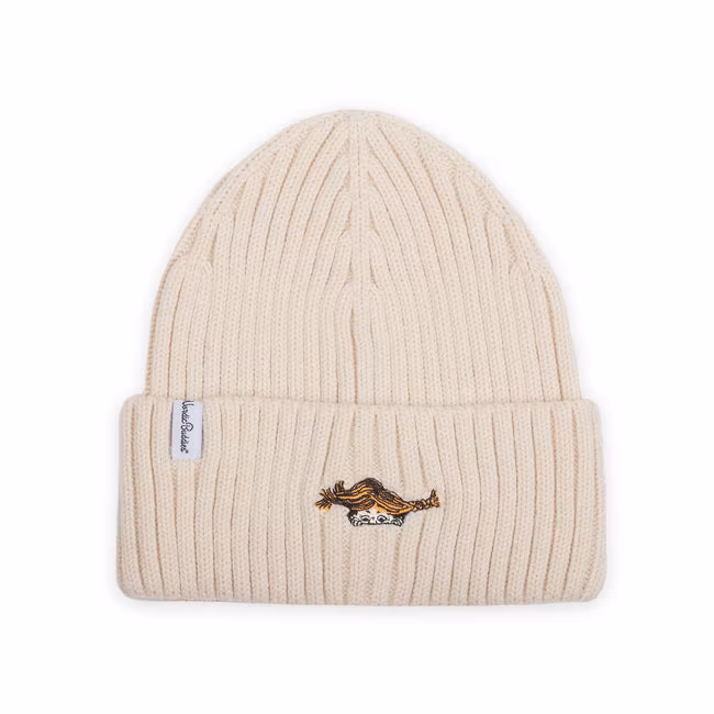 NordicBuddies Pippi Embroidered Beanie, Beige