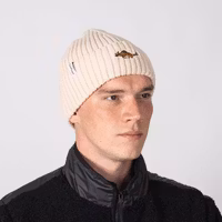 NordicBuddies Pippi Embroidered Beanie, Beige